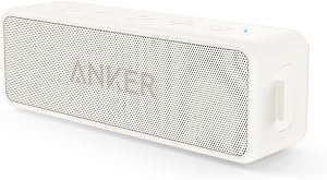 Anker Soundcore 2 Portable Bluetooth Speaker with 12W Stereo Sound, BassUp, IPX7 Waterproof, 24-Hour Playtime, Wireless Stereo Pairing, Speaker for Home, Outdoors, Travel
