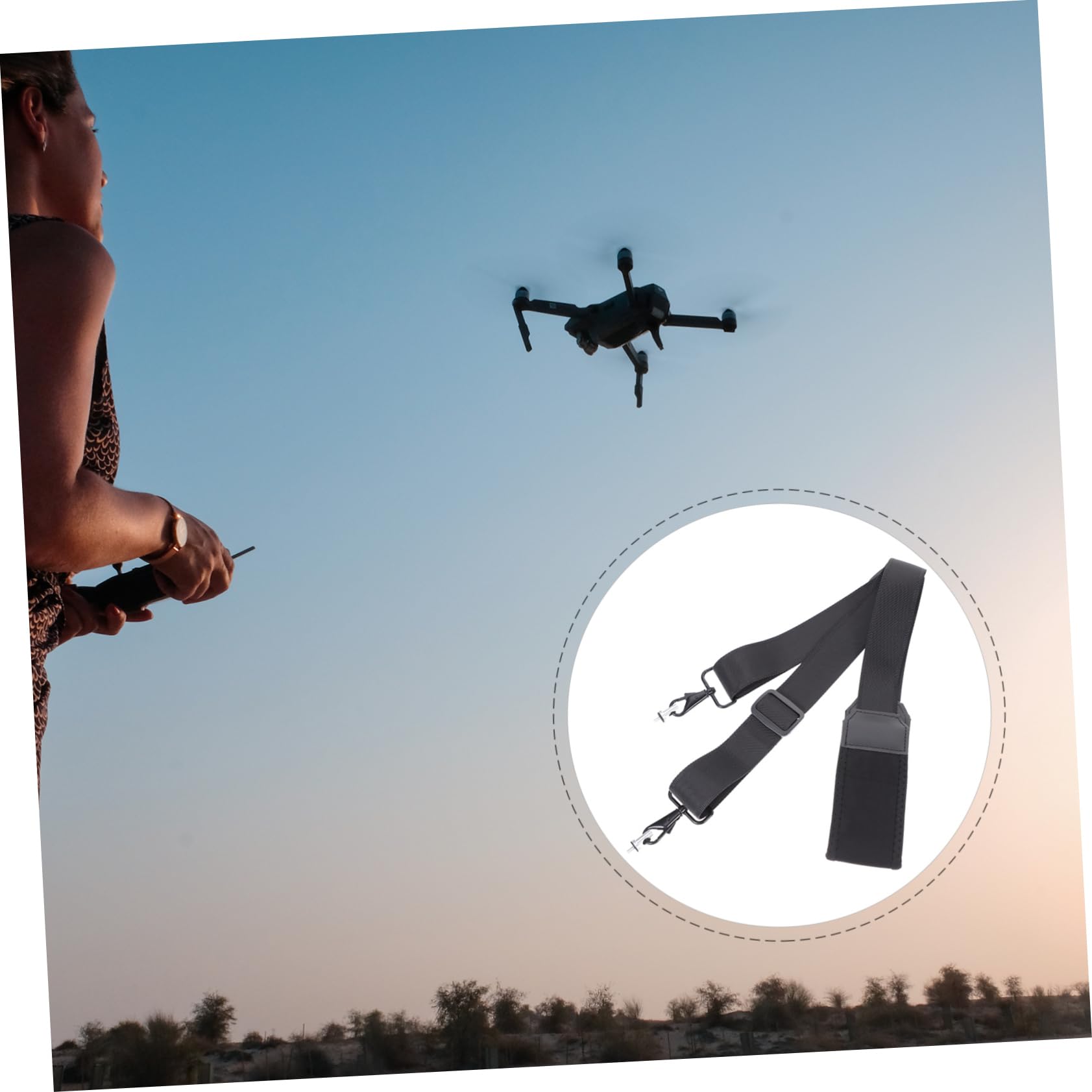 Happyyami Adjustable Lanyard Neck Strap for Controller Screen Comfortable Nylon Lanyard for 2/3