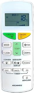 LUCRE Air Conditioner Remote Compatible for Daikin Split Ac Remote 1.5 Ton (5 Star) Model Arc484B32, Multicolour Price In India