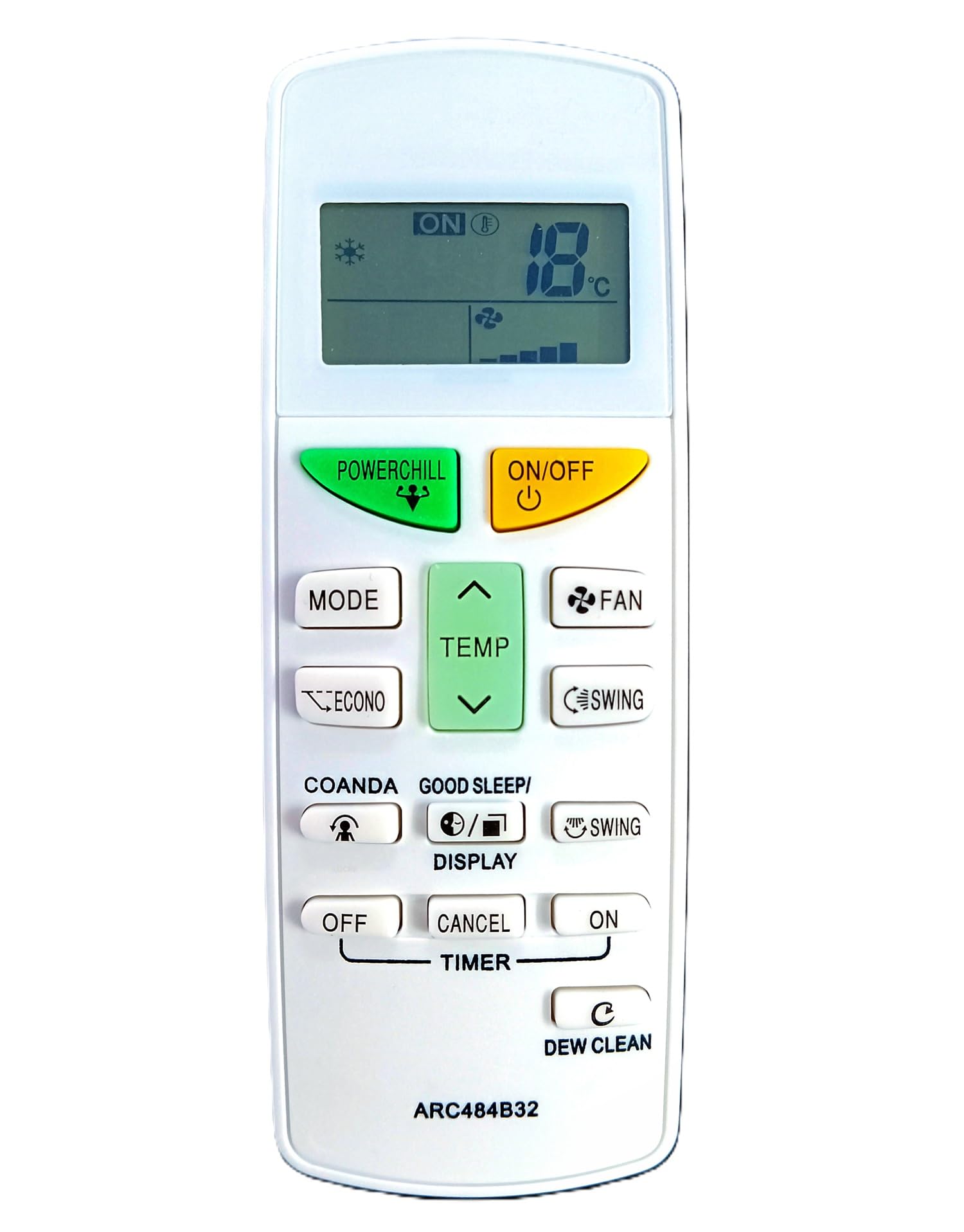 LUCRE Air Conditioner Remote Compatible for Daikin Split Ac Remote 1.5 Ton (5 Star) Model Arc484B32, Multicolour-image-49