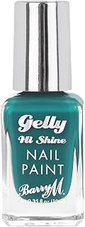 Barry M Gelly Hi Shine Nail Paint, Shade Forget Me Not | Blue Glossy Nail Polish