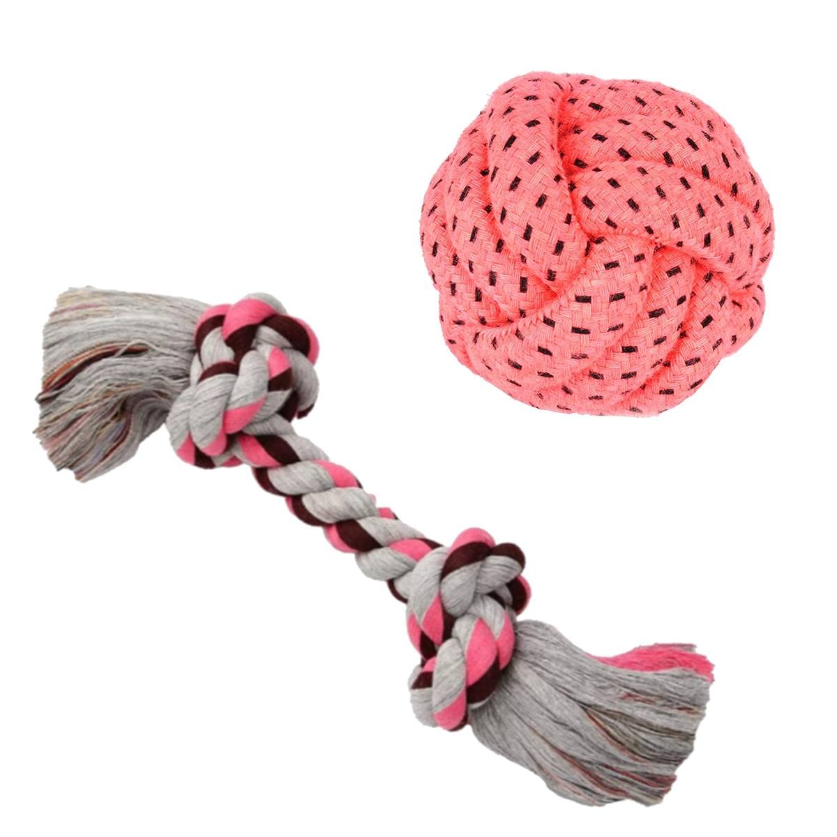 YOUHAVEDEAL Dog Chew Toys | Rope Toys for Dogs | Puppy Chew Teething Toys | Durable Cotton Dog Toys for Playing and Teeth Cleaning Training for Medium Breed Dogs (B09LD7H53D) Amazon Price History, Amazon Price Tracker
