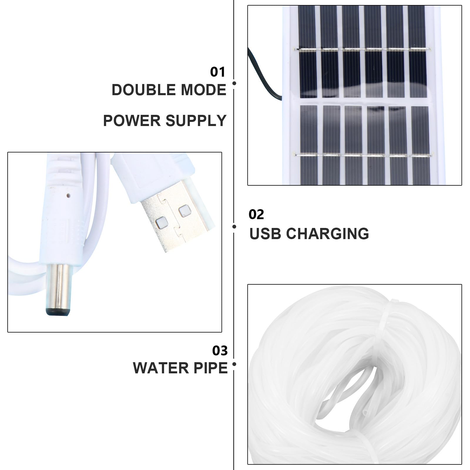 iplusmile Timer per Irrigazione Automatica Doppia Pompa, Controllo Regolabile Dell'acqua, Facile Installazione in Abs per Uso Giardino e Casa, Completo