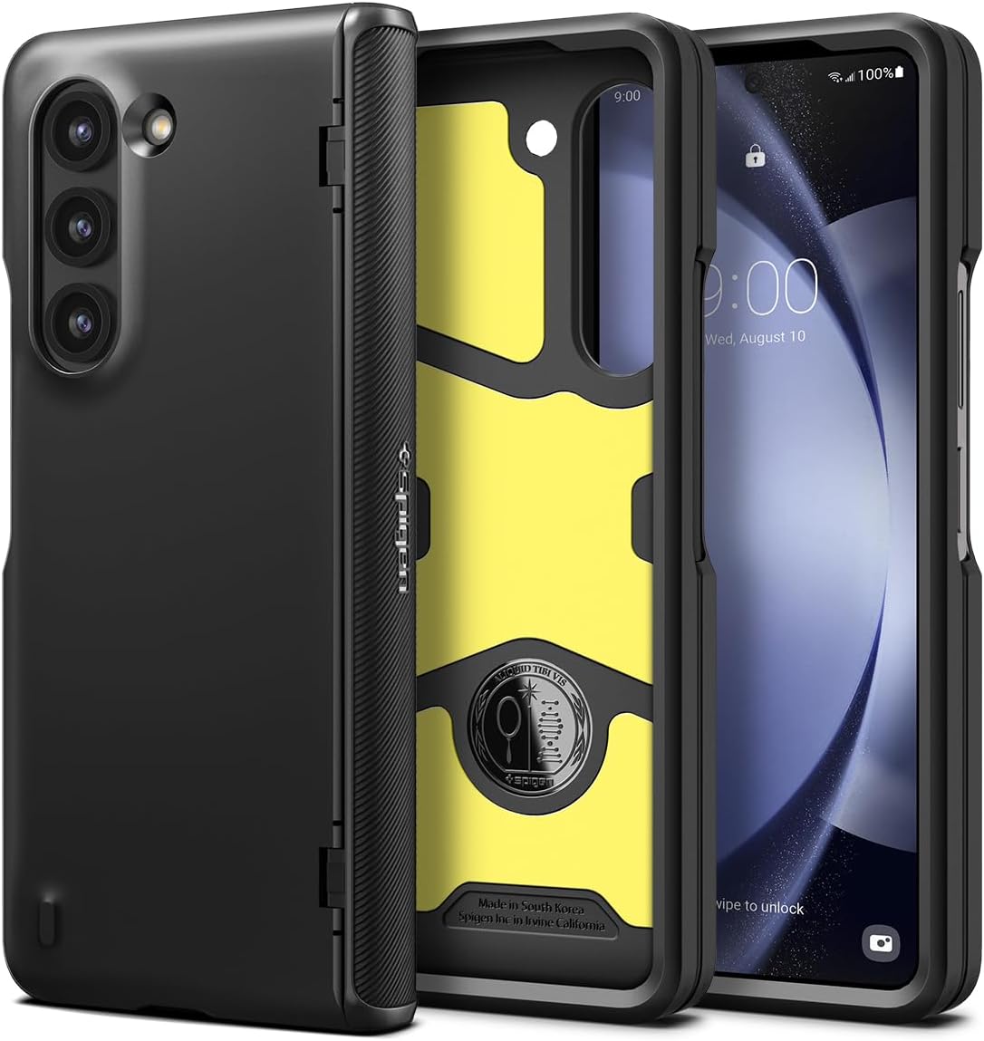 Slim Armor Pro for Samsung Galaxy Z Fold 5 Case, Galaxy Z Fold5 Back Cover (2023) - TPU+Poly Carbonate｜Black