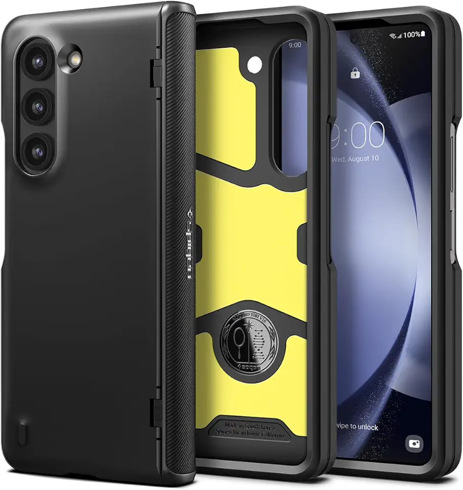 Spigen Capa Slim Armor Pro [proteção de dobradiça] projetada para Galaxy Z Fold 5 (2023) - Preto