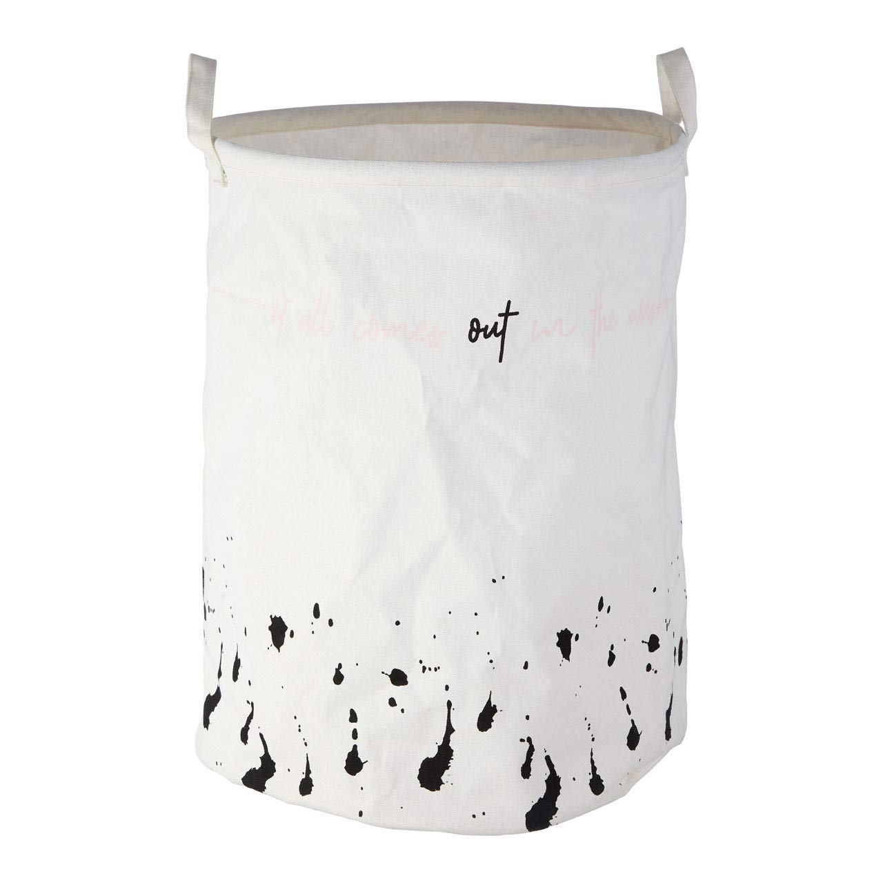Orsina Speckled Fabric Laundry Basket from B&Q