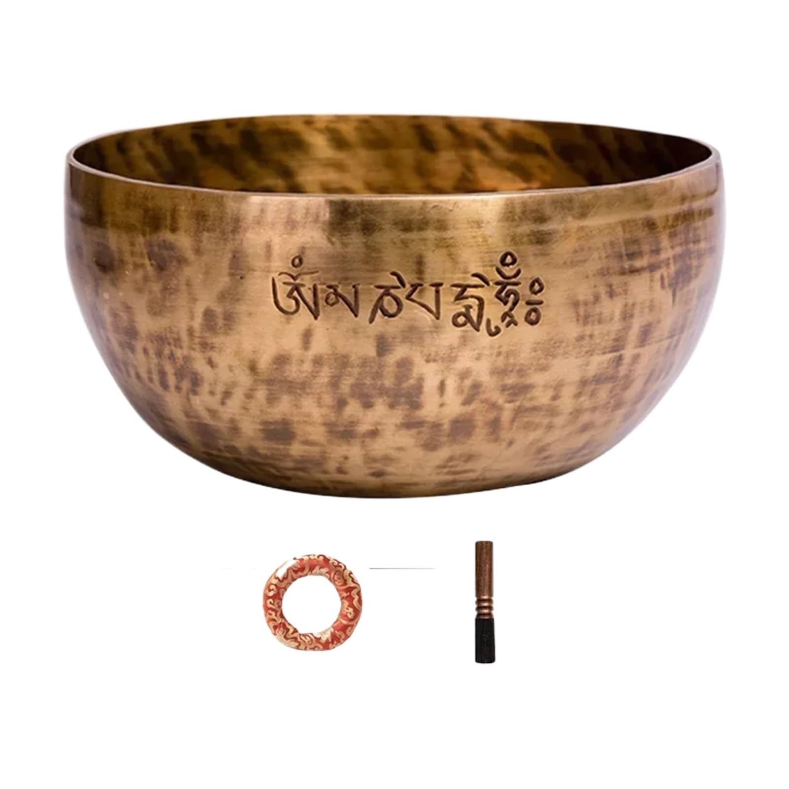 Klangschalen-Set Handgemachte buddhistische Klangschale, Beruf, Schlaginstrument, Vollmond-Klangschalen, Meditation, Yoga-Zubehör(10CM)