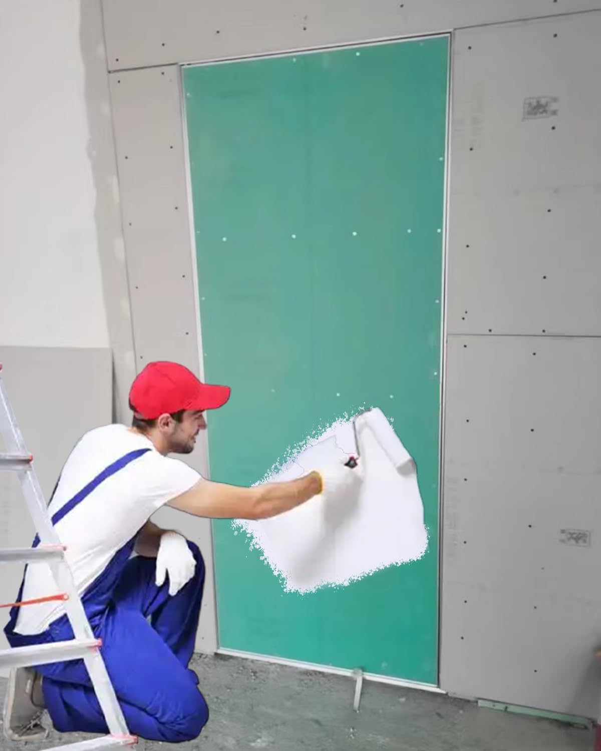 Revisionsklappe Extra Große, Lackierbare Revisionsklappe, Verdeckte Gipskarton-Revisionsklappe, Revisionsklappe für Sanitär, Heizung, Lüftung Und Klimatechnik (zum Öffnen per Druck)(450x500mm)