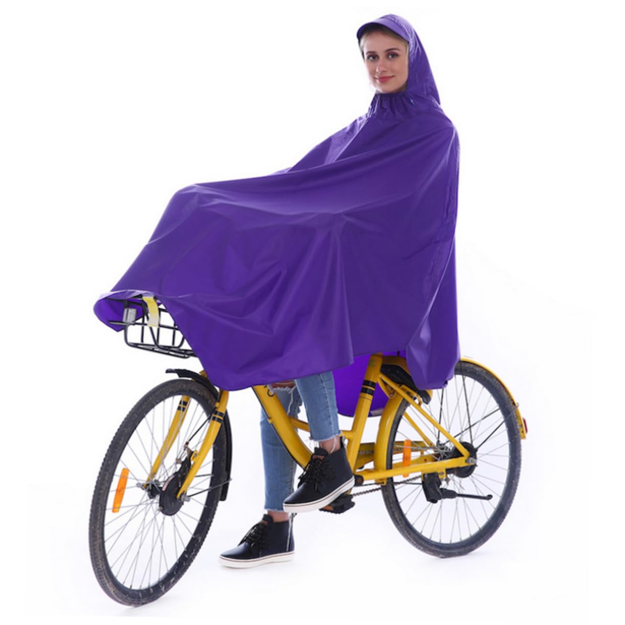 LIFKOME Poncho Da Ciclismo Impermeabile Da Donna Impermeabile Cappotti Da Pioggia Per Donna Tuta Antipioggia Da Parapioggia Per Scooter Giacche Antipioggia Per Poncho Nero Navy