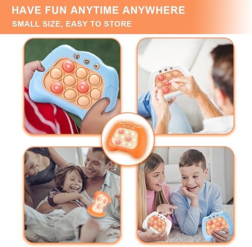 Miniatura 6 de Juegos de juguetes de empuje rápido para niños, juguetes de mano para adultos, juegos de luz emergentes de presión de burbujas, cumpleaños, alivio