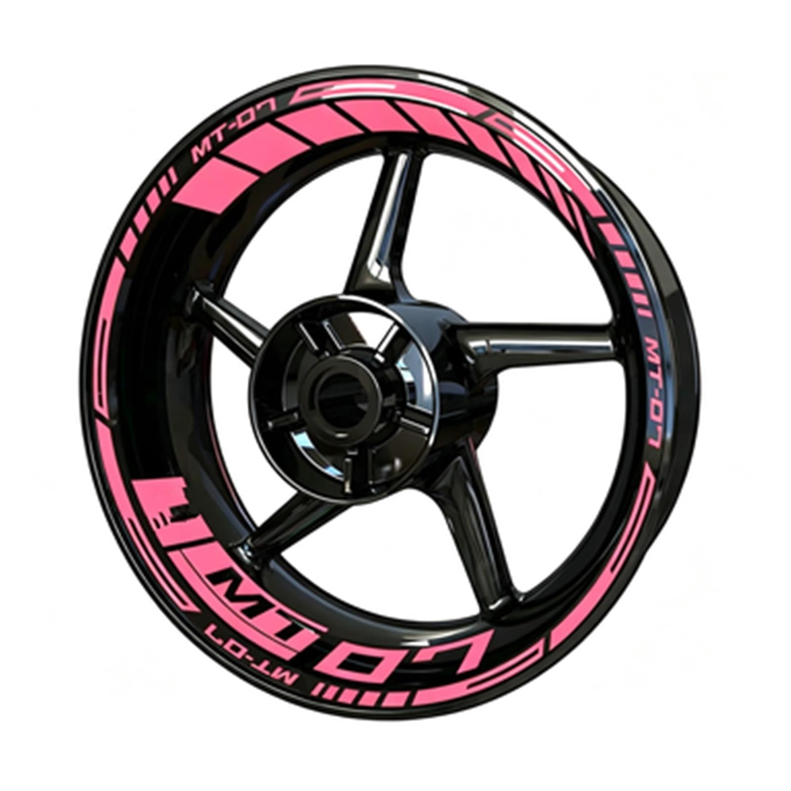 Reflective Motorcycle for Yamaha MT-07 MT07 Wheel Sticker Hub Decal Rim Stripe Tape Motorbike(Color3)