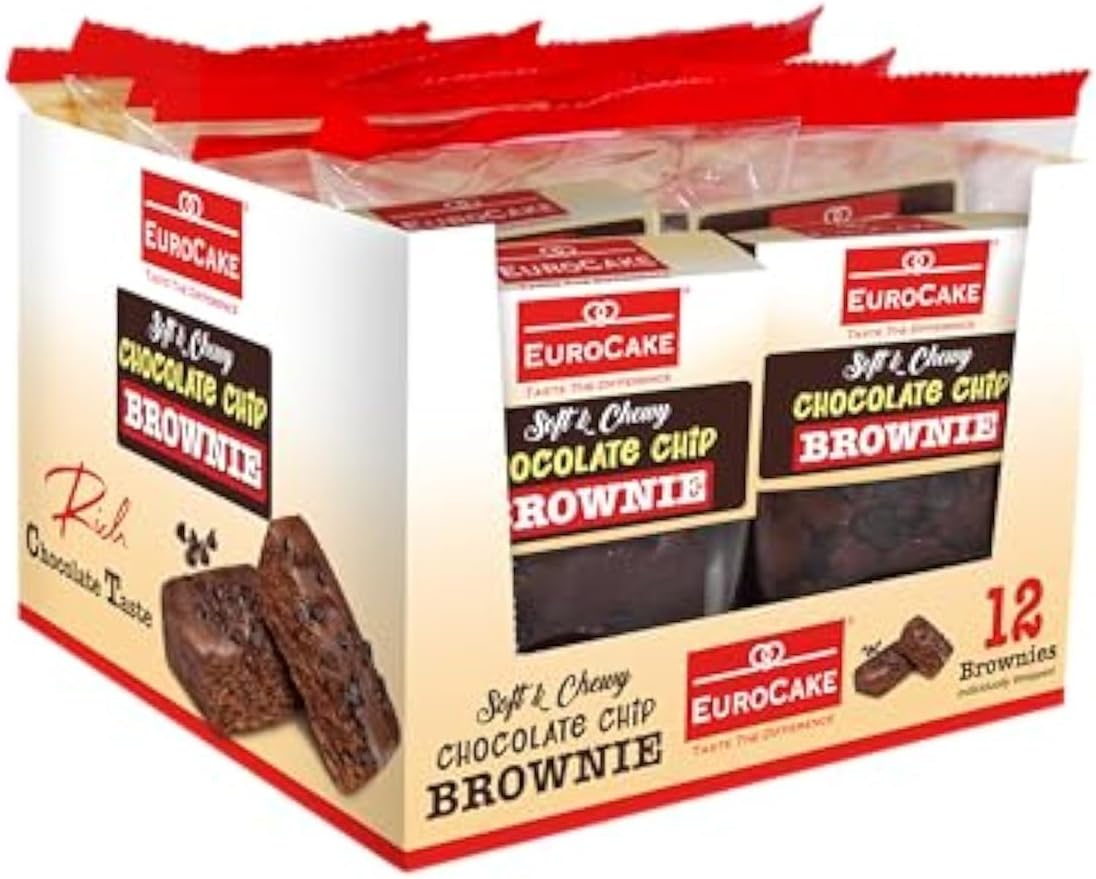 Euro Cake Chocolate Chip Brownie 50 g x 12