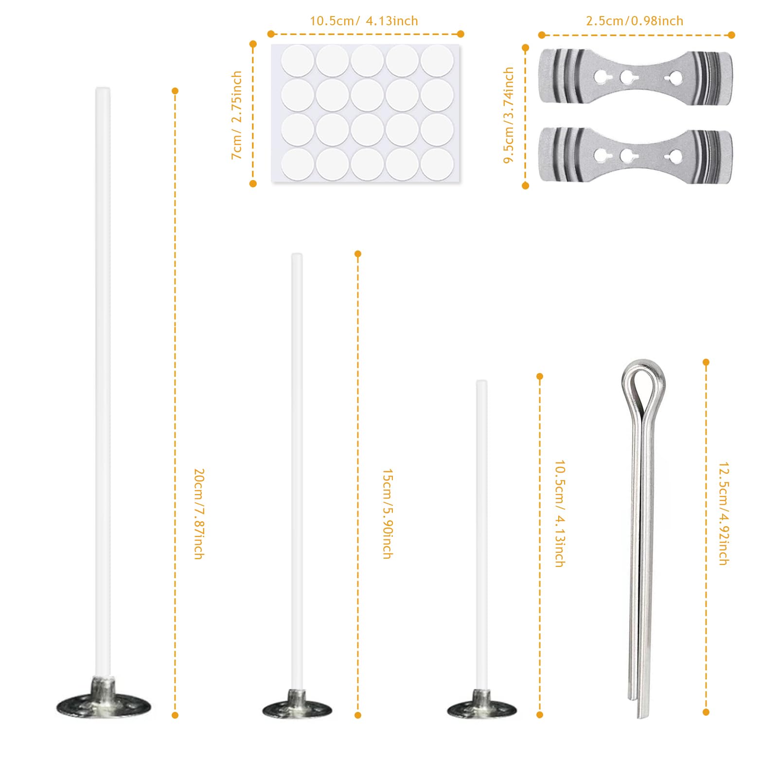 80 Stoppini Per Realizzare Candele, Stoppini Pre-cerati Lunghi 10 Cm - Foto 2