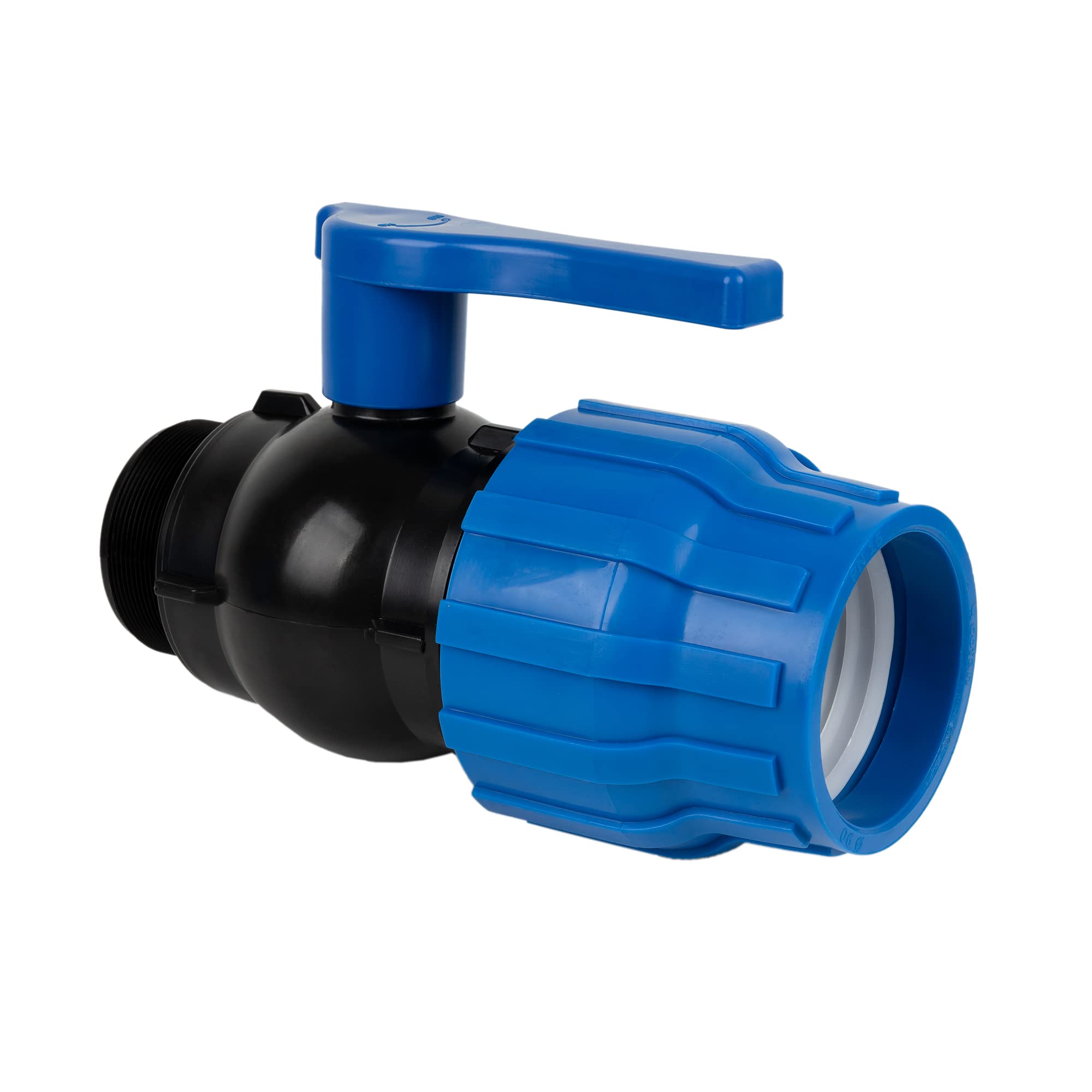 Cofan Enlace Válvula de Bola | Rosca Macho PP PN16 | Medida: 90 x 3"