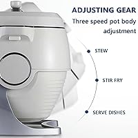 Vista 2 de Máquina de cocción automática, procesador de alimentos comercial con cuchara de sopa, máquina multifuncional para cocinar salteando para cocinas