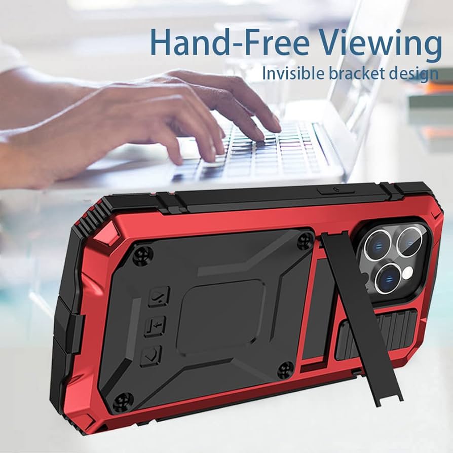 Amazon.co.jp: JGY iPhone 14 Pro Max メタルケース キック