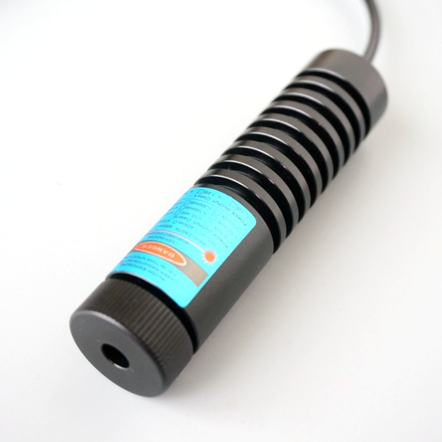 Module Laser Diode Bleu 450nm 100mW/200mW Focalisable - Alimentation 5V, Support 16mm
