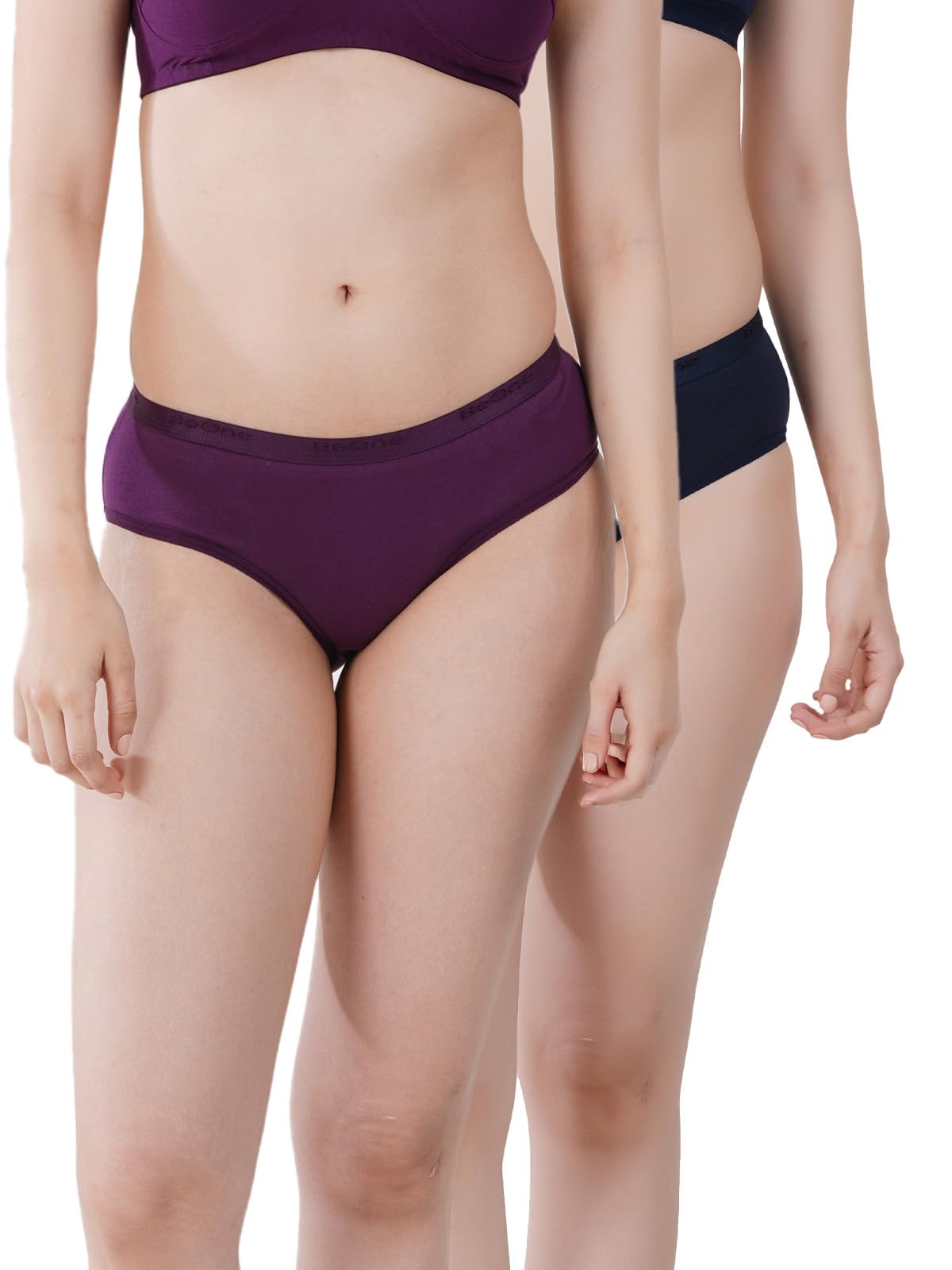 Breathable Hipster Panty for Women (Pack of 2), Medium Coverage with Soft Elasticated Waistband, 100% Pure Cotton Everyday Panties-image-24