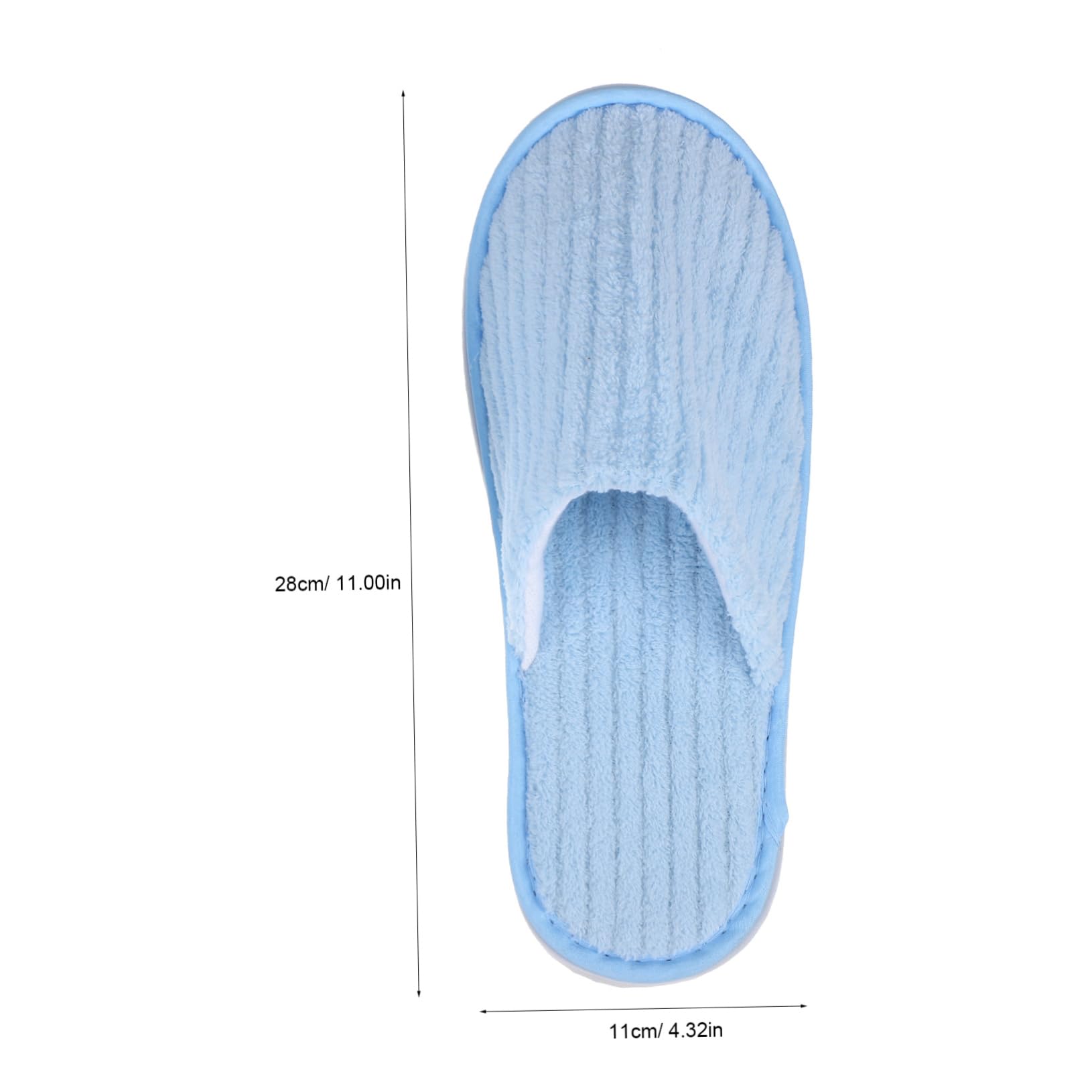 TOVINANNA 12 Pairs Disposable House Shoes for Guests Nonslip Spa Slippers Comfortable Fleece Slippers for Hotels Travel and Home Use Each