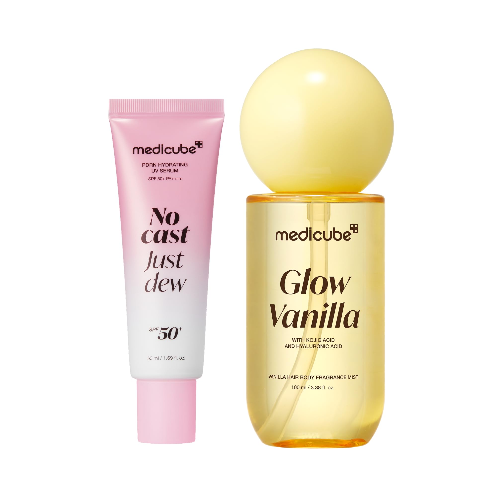 medicube Summer Scent & Dew Duo: PDRN Sun Serum & Vanilla Fragrance Mist