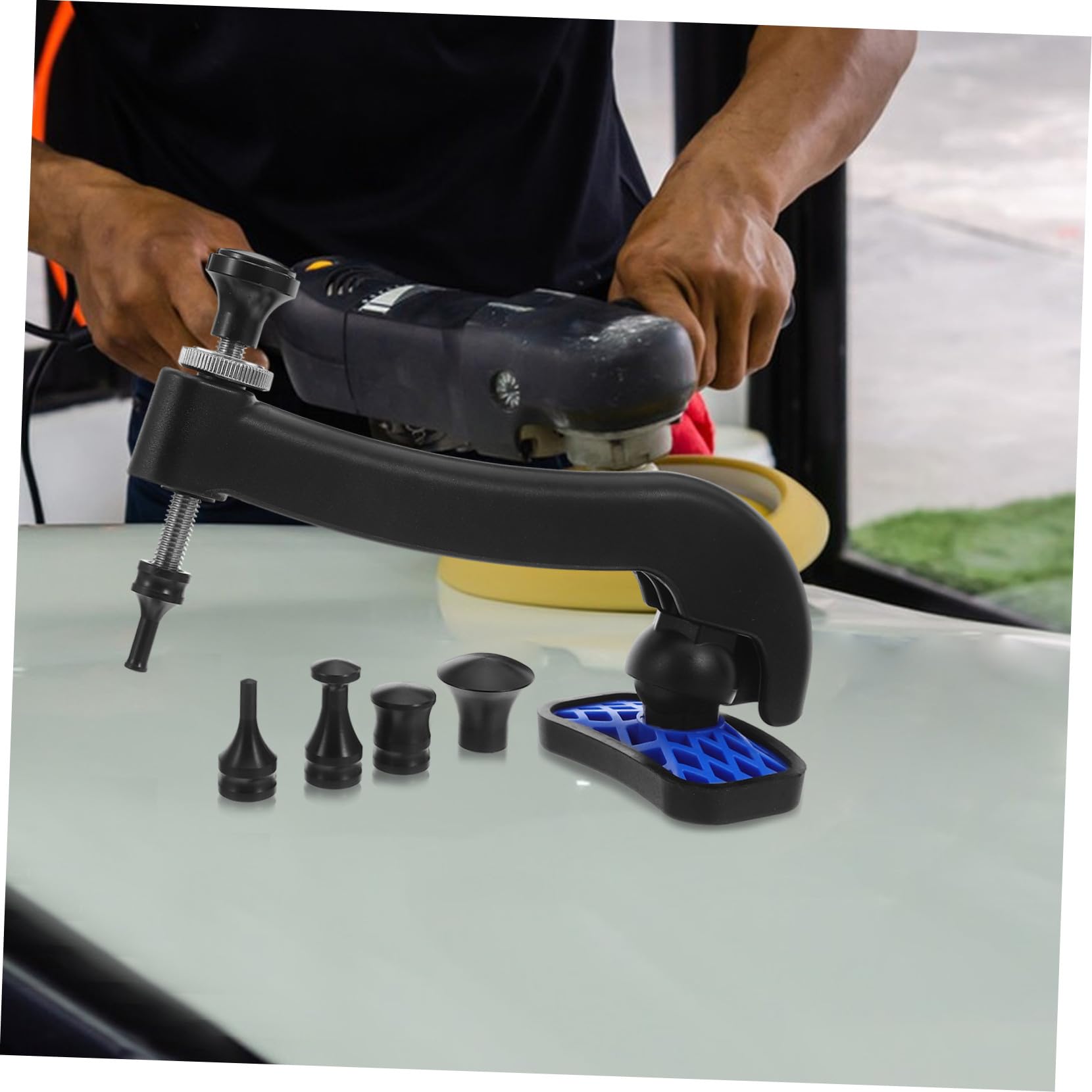 Alipis Pennino per Riparazione e Restauro della Carrozzeria Auto Estrattore di Ammaccature in Gomma per Rimozione delle Ammaccature della Carrozzeria Auto Officina di Riparazione e Restau