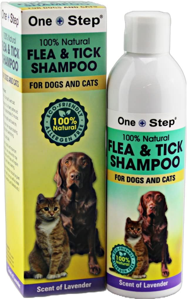Flea & Tick Shampoo for Dogs & Cats 100% Natural, Allergen Free, Scent of Lavender 250ml