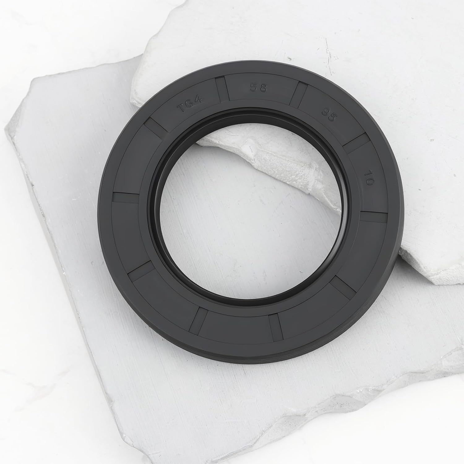 ECSiNG 2PCS Rotary Cutter Gearbox Oil Seal 00762521 58X95X10mm Compatible with Rotary Cutters 826-520C 826-521C Gearboxes