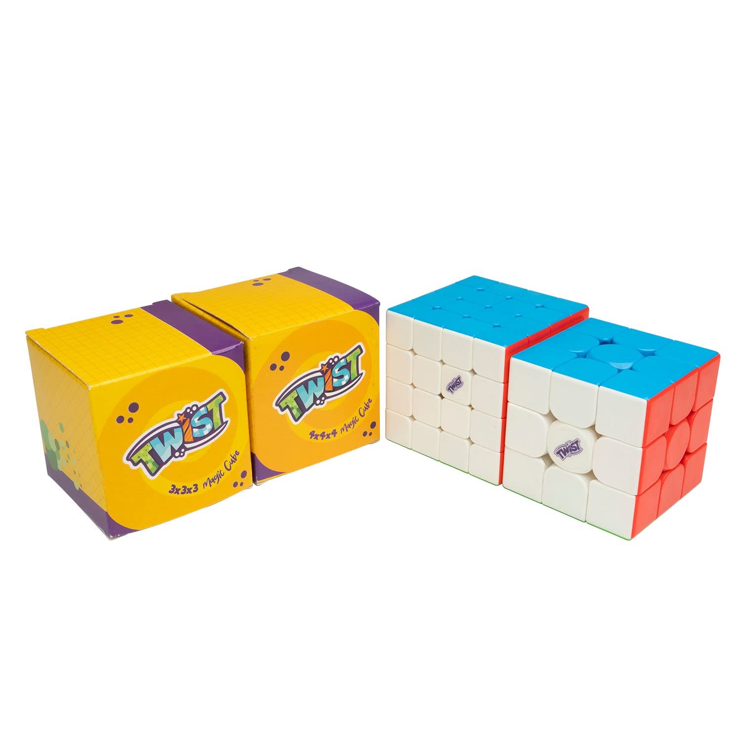 Cubelelo Twist 3x3 and 4x4 Combo Speed Cube Magic Puzzle Toy