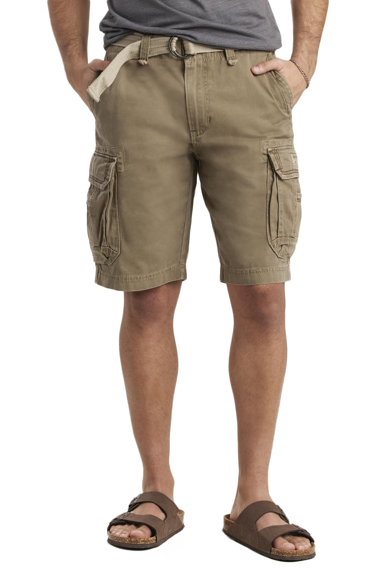 UNIONBAY Men's Survivor Belted Cargo Short