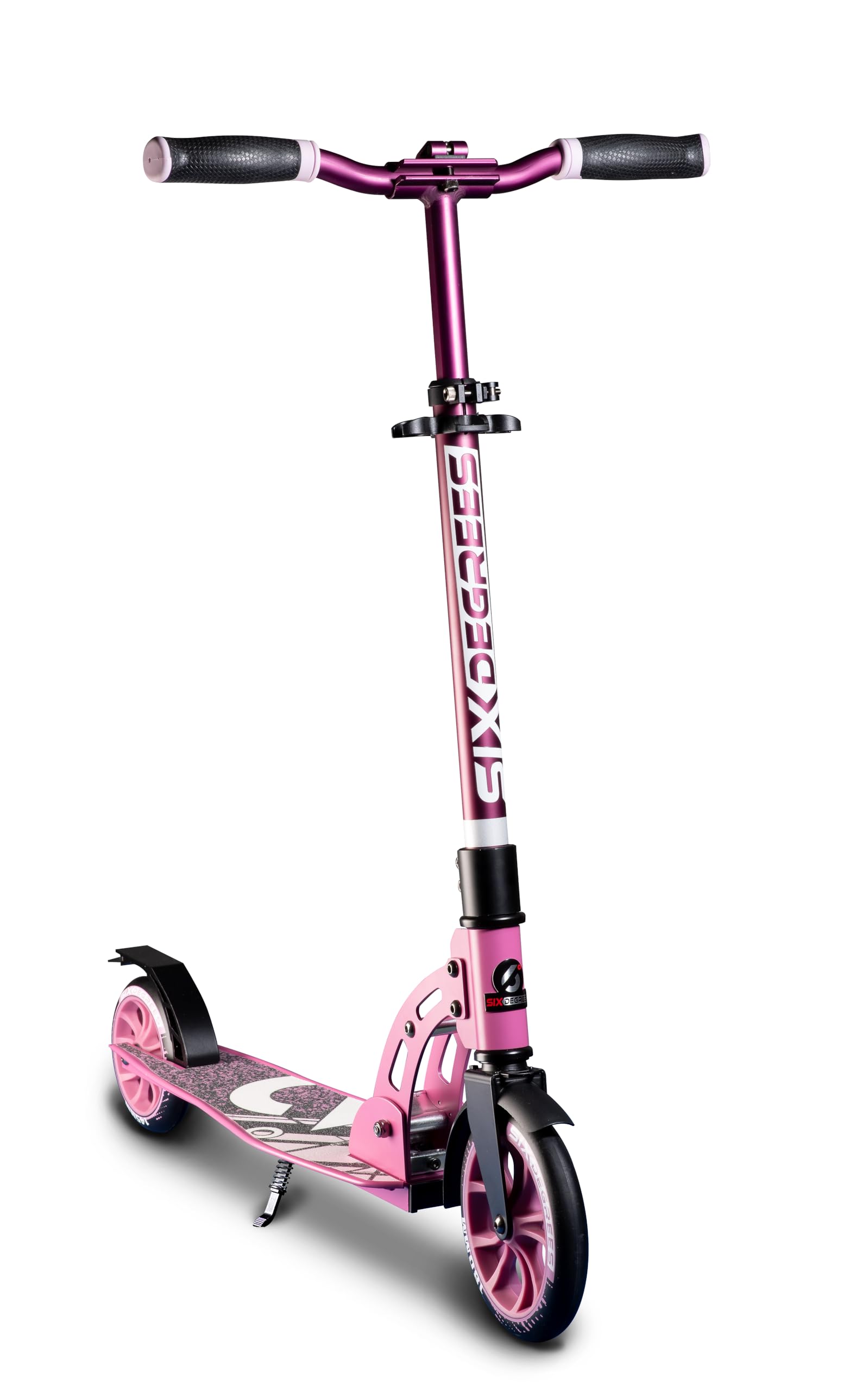 Six Degrees Scooter Juniorβ Kids Scooter with 180/145 mm wheels, ABEC 7 Foldable Height Adjustable with stand, for ages 8-12 Push Kick Scooter