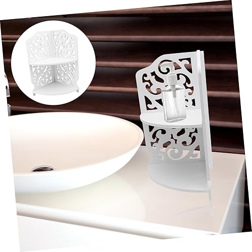 Miniatura 5 de Cabilock Organizador de cocina para el hogar, decoración de baño, almacenamiento blanco, estante multifunción, organizador de artículos para el