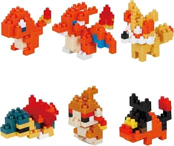 Amazon.co.jp: nanoblock - ポケモン-ポケモンタイプファイアセット1