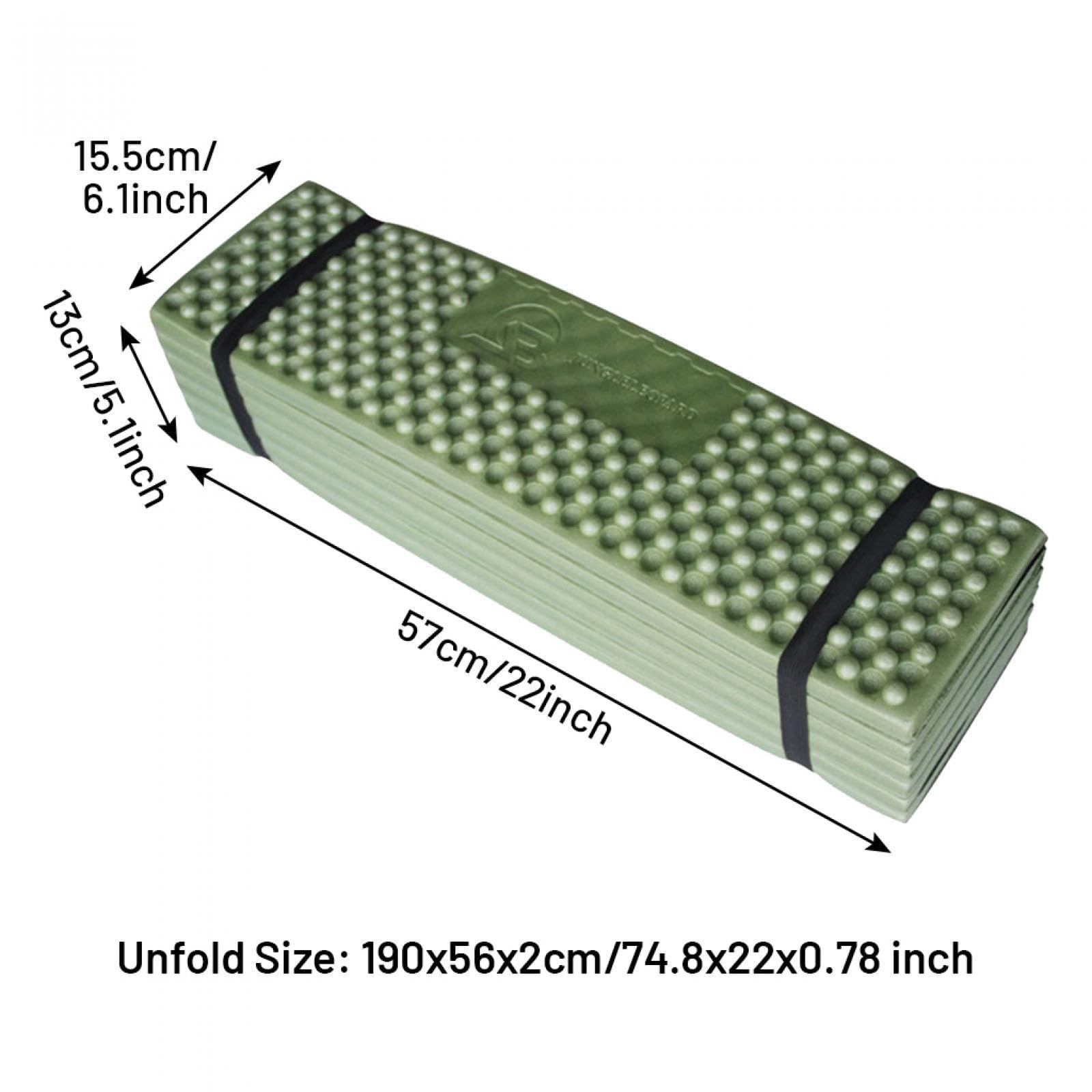 MERIGLARE Tapis de Sol en Mousse Portable et Pliable, Matelas de Camping, Sac à Dos de Camping