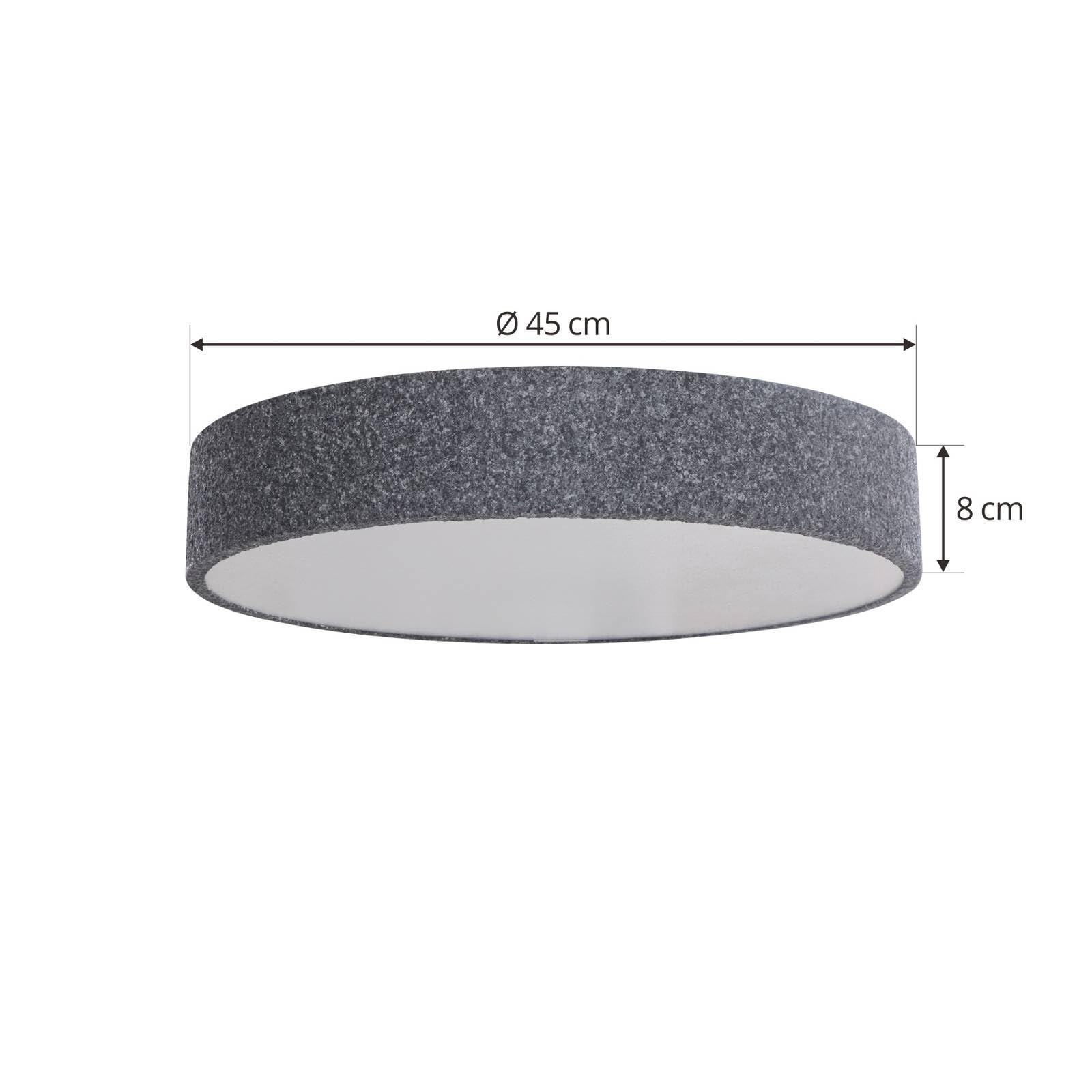 Lindby LED Smart Home Deckenlampe Elmor (Modern) in Alu aus Metall (1 flammig,) - Deckenleuchte Lampe Wohnzimmerleuchte