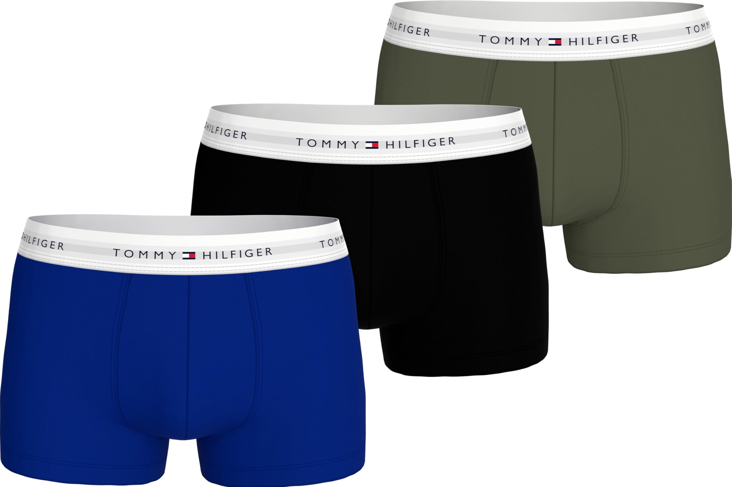 Tommy Hilfiger Uomo Pantaloncini Boxer Confezione da 3 con Fascia con Logo