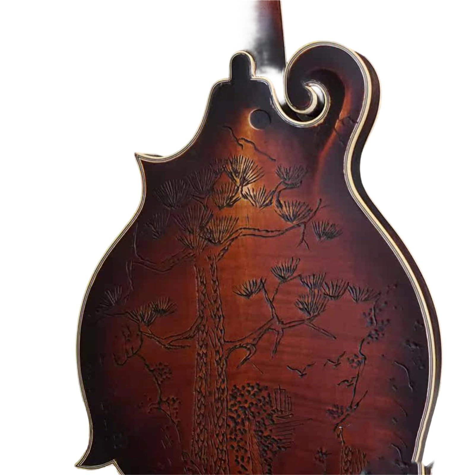 Mandolina Instrument Muzyczny Pojedyncza Deska Retro F Mandolina Początkujący Dorosły Profesjonalista