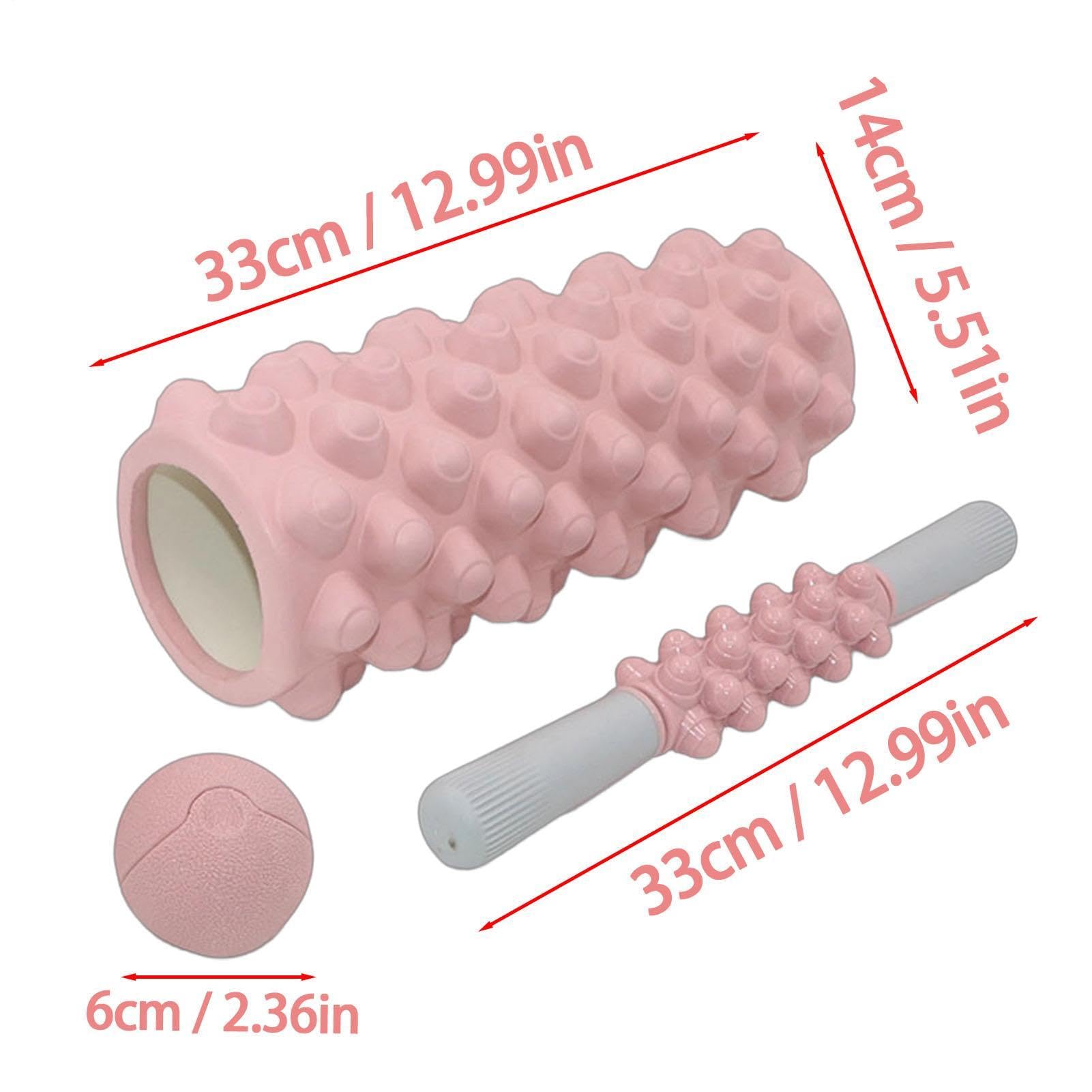 Roller piankowy do mięśni | Wysokiej gęstości antypoślizgowy - Piankowe wałki do regeneracji mięśni - Sprzęt Treningu Siłowego, Jogi, Pilatesu, Domu, Siłowni, na Podróż