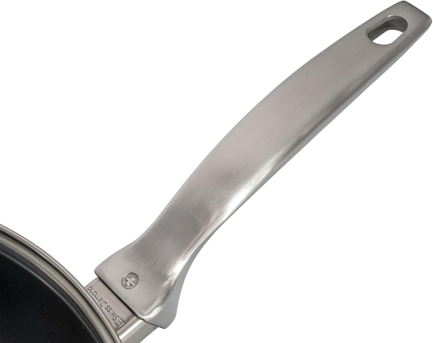 Swiss Diamond Nonstick Hybrid Ceramic and Diamond-Infused Deep Saute Pan With Glass Lid, Dou Ceramic, Dishwasher & Oven Safe Up To 500 °F (3.8 Quart)