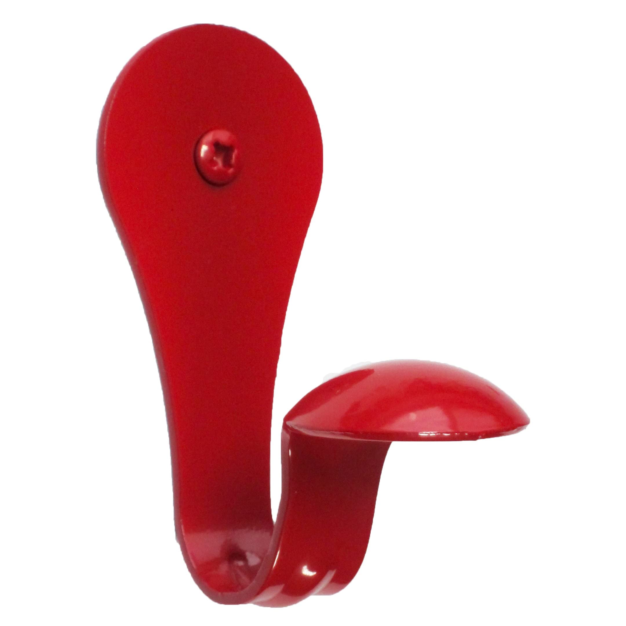SmartHook ColorZ Garment Friendly Single Coat Hook - 3 Pack (Signal Red)