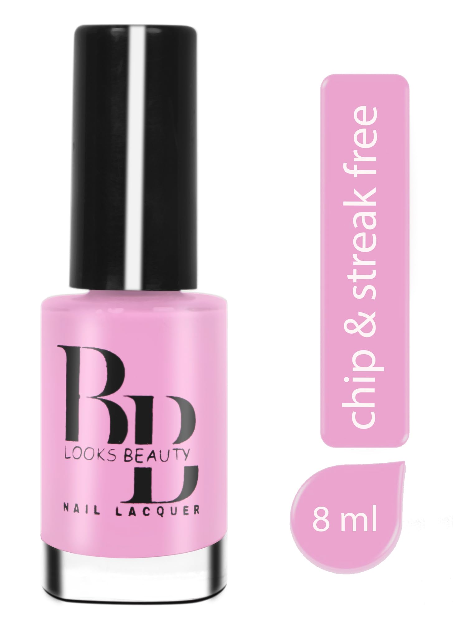 BB LOOKS BEAUTY Nail Polish Long Lasting Smooth Finish Nail Enamel, Light Pink