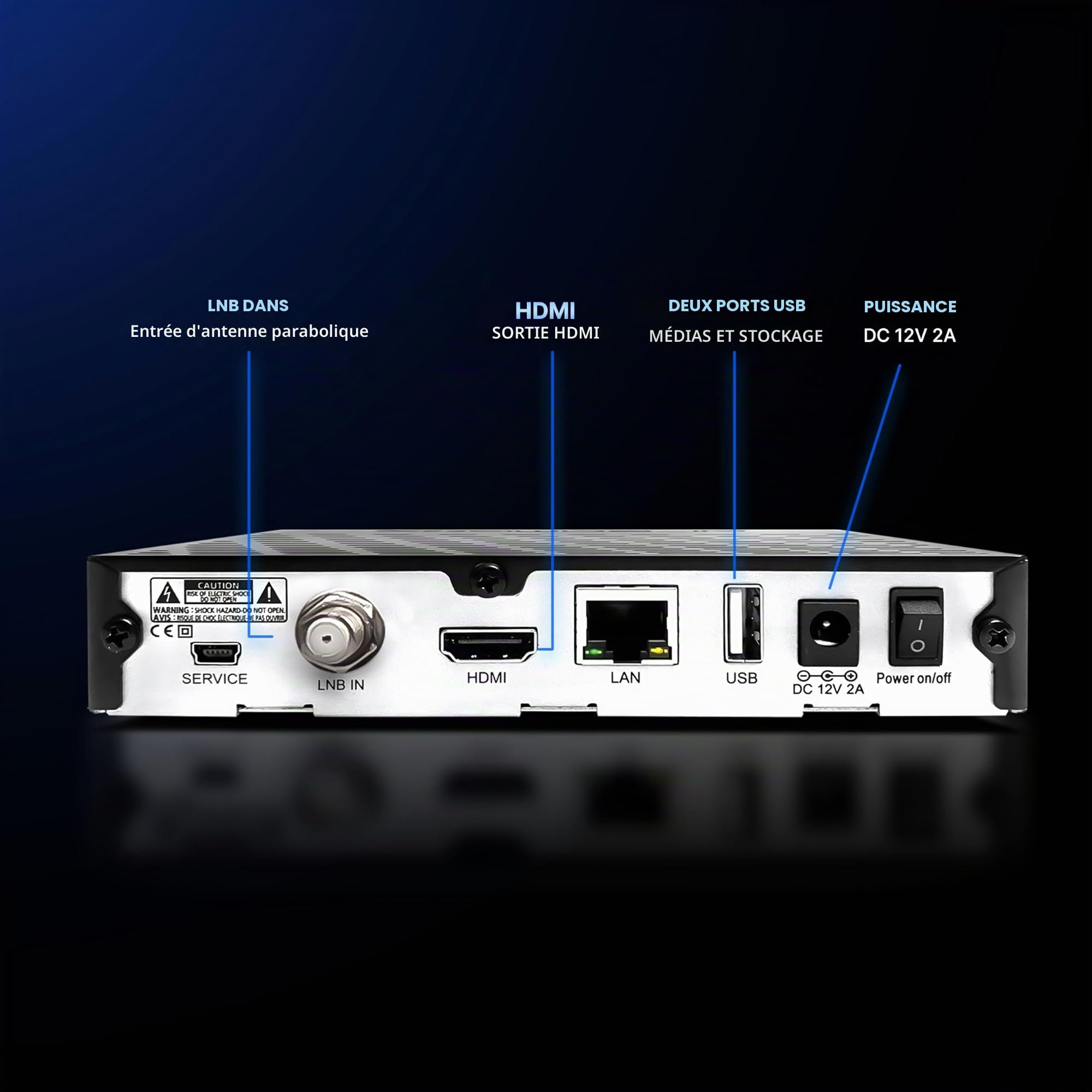 Drea DM520 Mini HD 1x DVB-S2 Tuner PVR Ready Full HD 1080p H.265 Linux Receiver