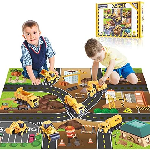 Yetech 7-in-1 Construction Vehicles Set Cover