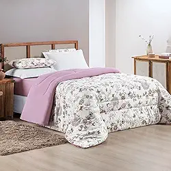 Edredom Dupla Face de - Malha 100% Algodão de Alta Costura - Premium (BUTTERFLY, Queen: (2,40m x 2,20m))