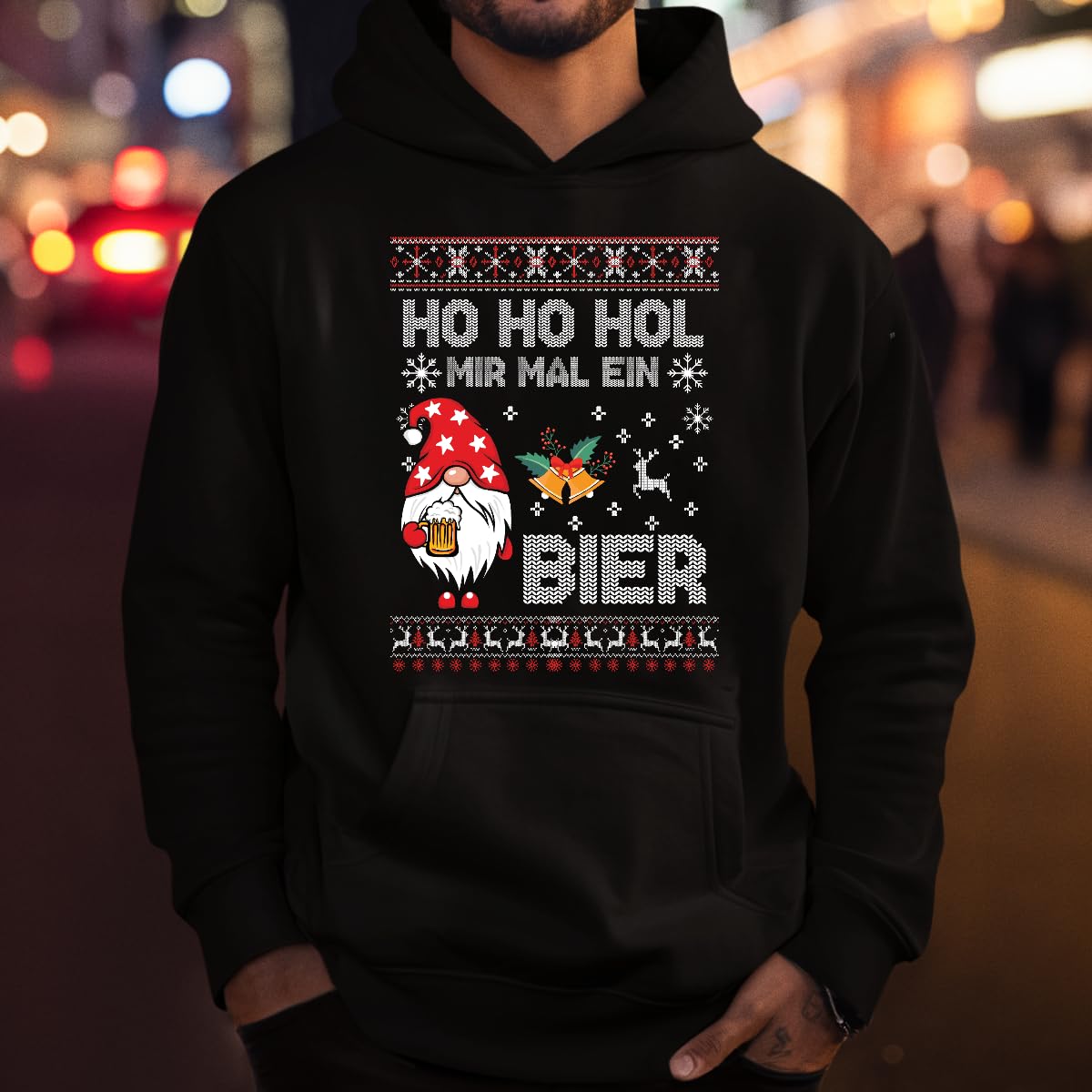 Ho Ho HOL Mir mal ein Birra Gomo – Maglione natalizio