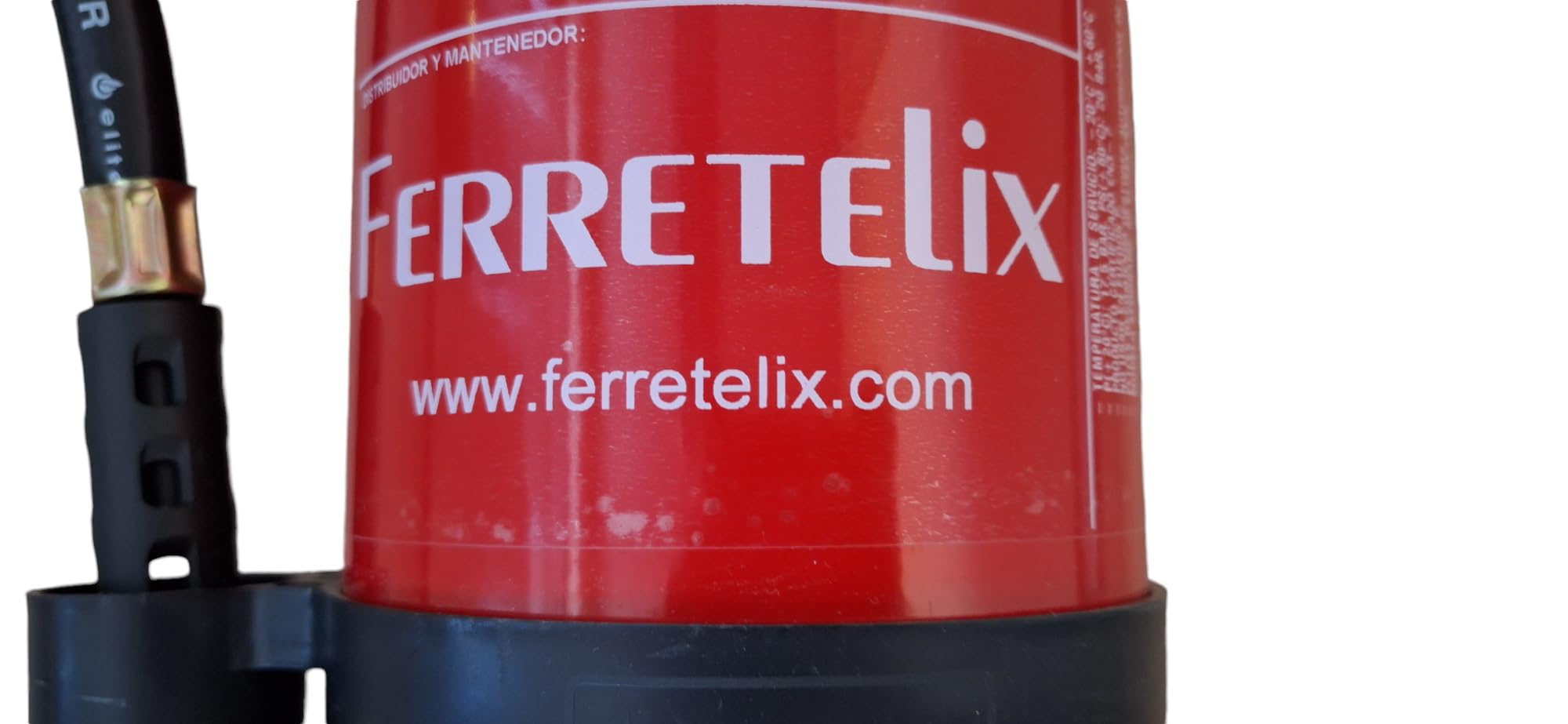Ferretelix® Extincteur à poudre ABC 6 Kg avec support de fixation Norme CE Fecha de fabricacion 2026