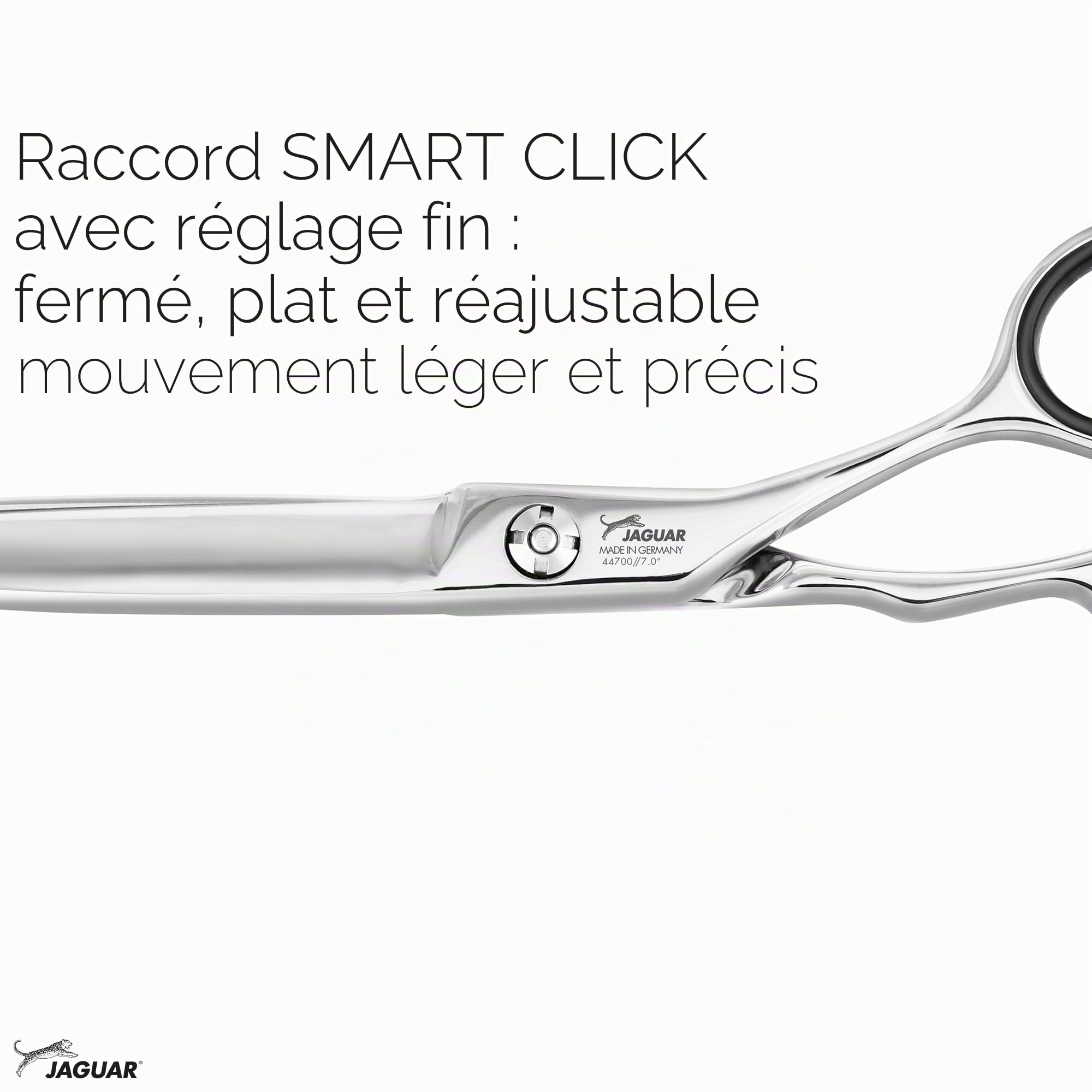 "JAGUAR Hera Ciseaux de coiffure 7,0" | Ciseaux de coiffure au design grue avec crochet forgé et lame arrondie | Poli | Fabriqué en Allemagne"