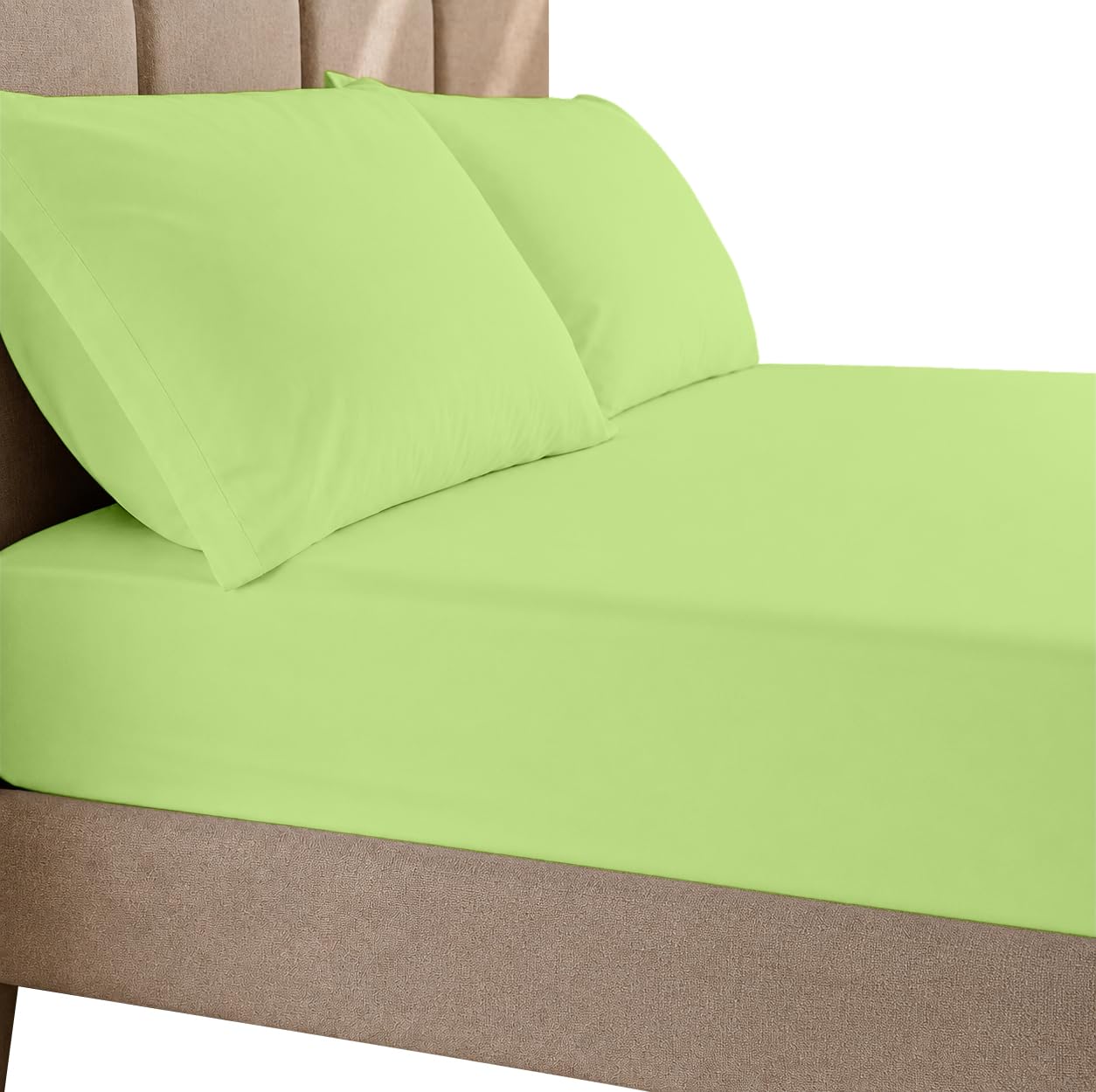 3-Piece Microfiber Sheet Set- 10" Deep Pocket- Sage- King Size-image-48