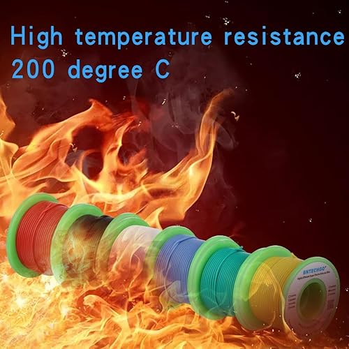 Vista 37 de BNTECHGO Kit de alambre de silicona de calibre 26, 7 colores cada uno de 25 pies, alambre de cobre estañado trenzado flexible de 26 AWG