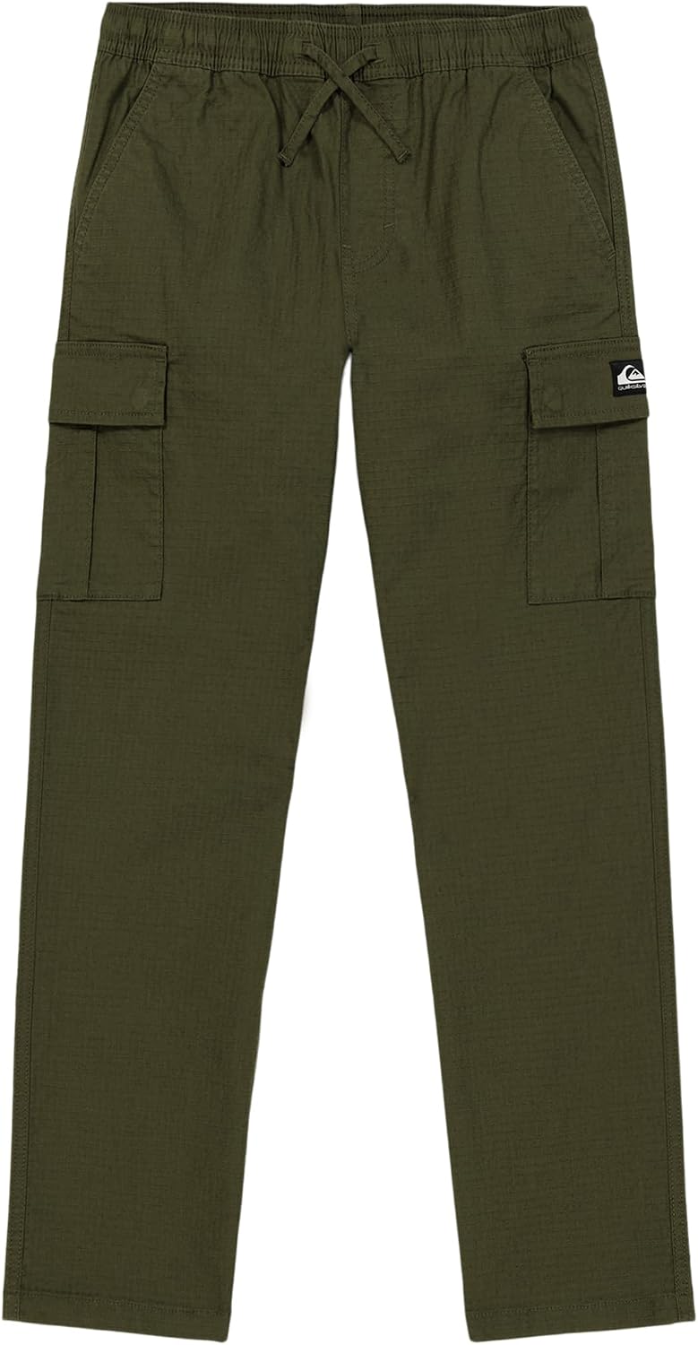 Quiksilver Boys' Pull-on Comfort Stretch Beach Pants, Drawstring Waistband, Casual & Comfortable Fit