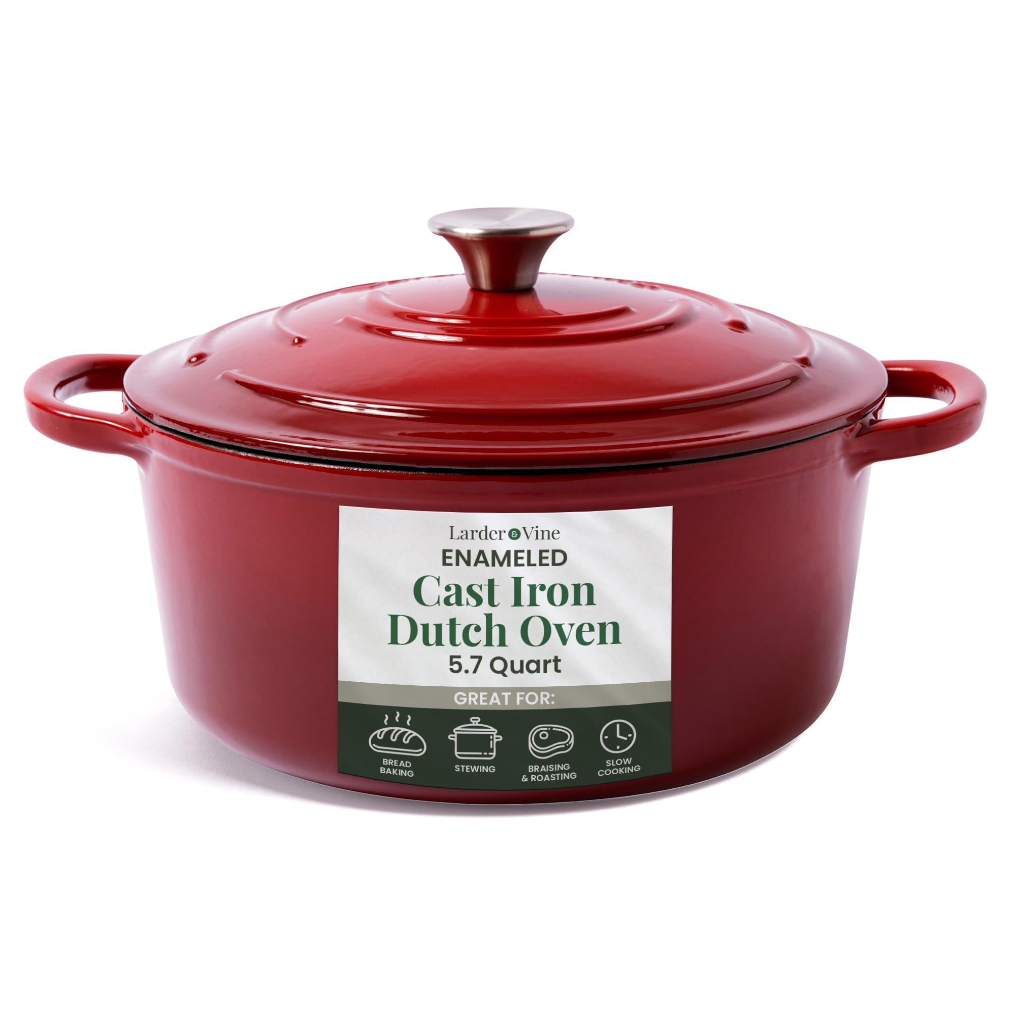 Larder & Vine Enameled Cast Iron Dutch Oven